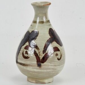 Korean Vintage Glazed Ceramic Vase Bunchcheong Ware